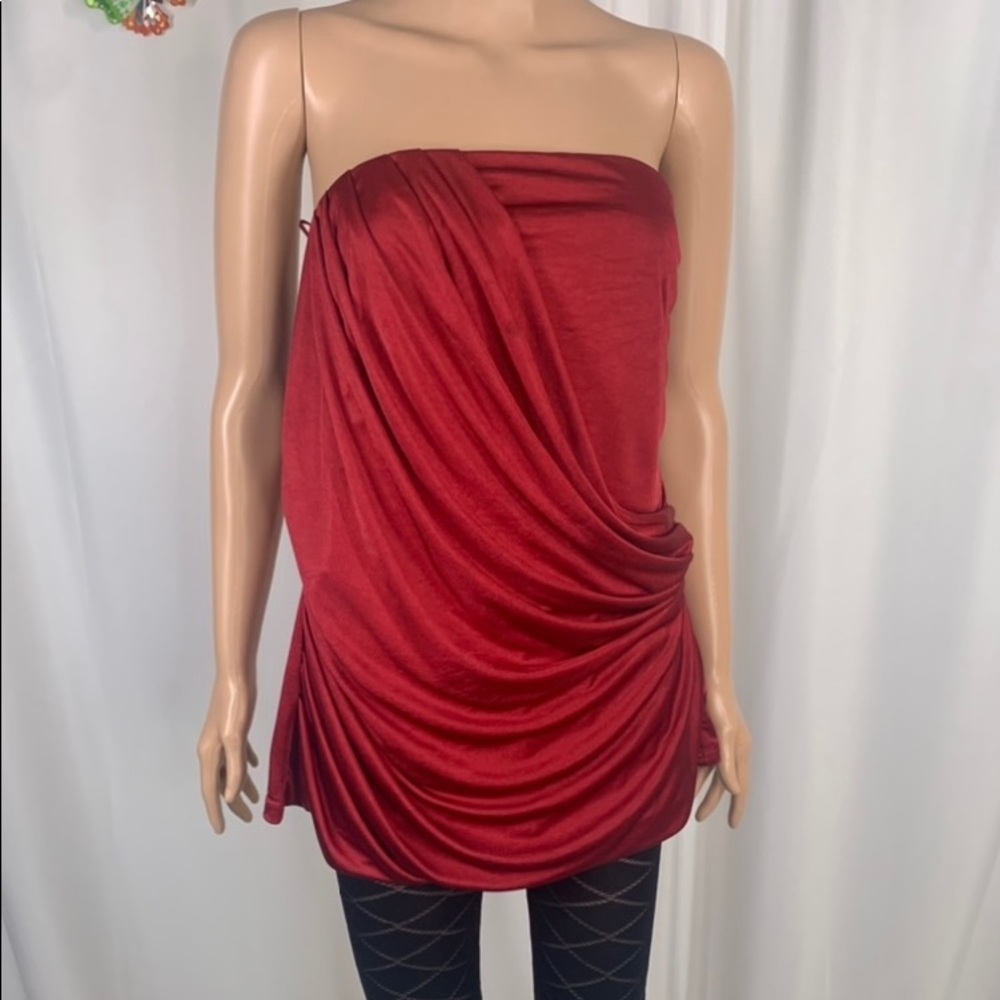 Express Burgundy Tube Top